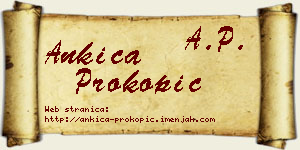 Ankica Prokopić vizit kartica